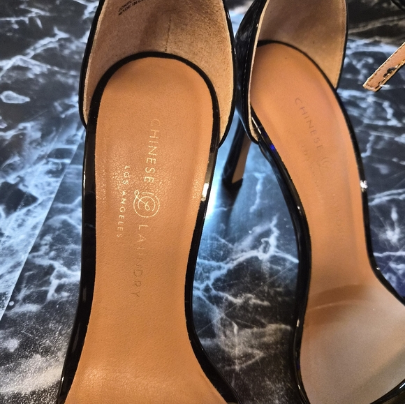 Chinese Laundry Jasmine Black Patent Heels Women’s Size 9 New in Box - Picture 5 of 8